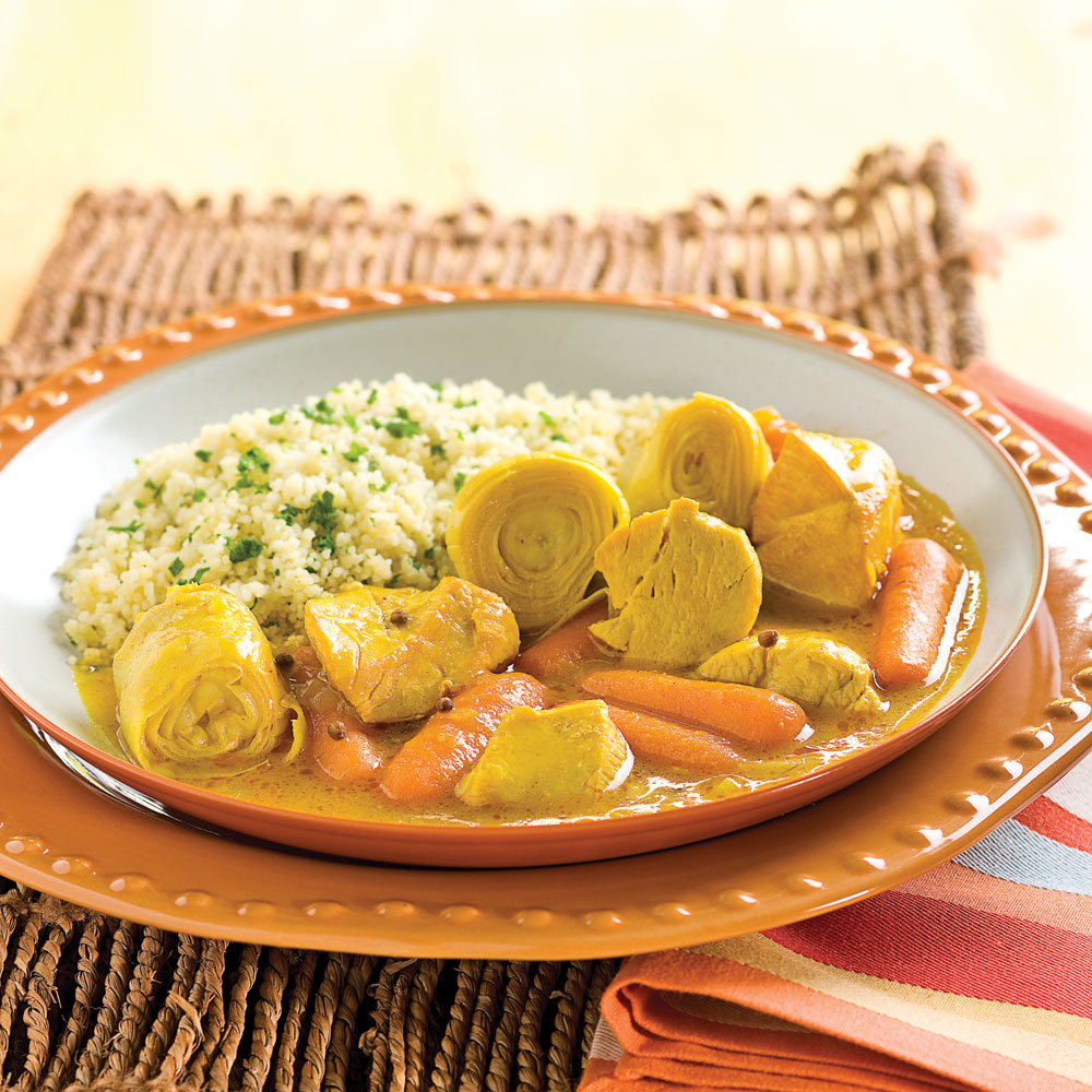 Tajine De Poulet Au Safran Et Artichauts à La Mijoteuse - Recettes ...